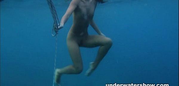  Nastya and Masha are swimming nude in the sea